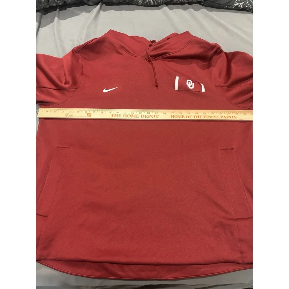 Nike Oklahoma Sooners Showout Short Sleeve Hoodie Dri Fit Men's XXL Crimson OU